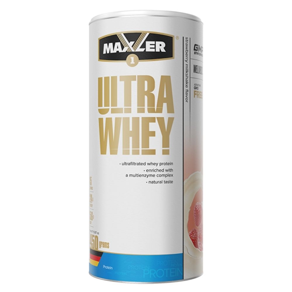 Протеин Maxler Ultra Whey Сывороточный протеин 450 g Клубничный коктейль